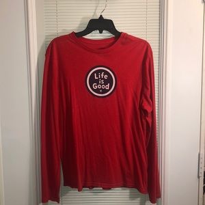 Red Life is Good Top